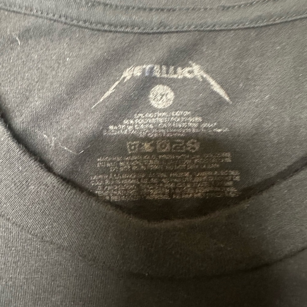 Metallica Men’s Short Sleeve Graphic Tee - Black with Blue & Yellow Print - Picture 4 of 9